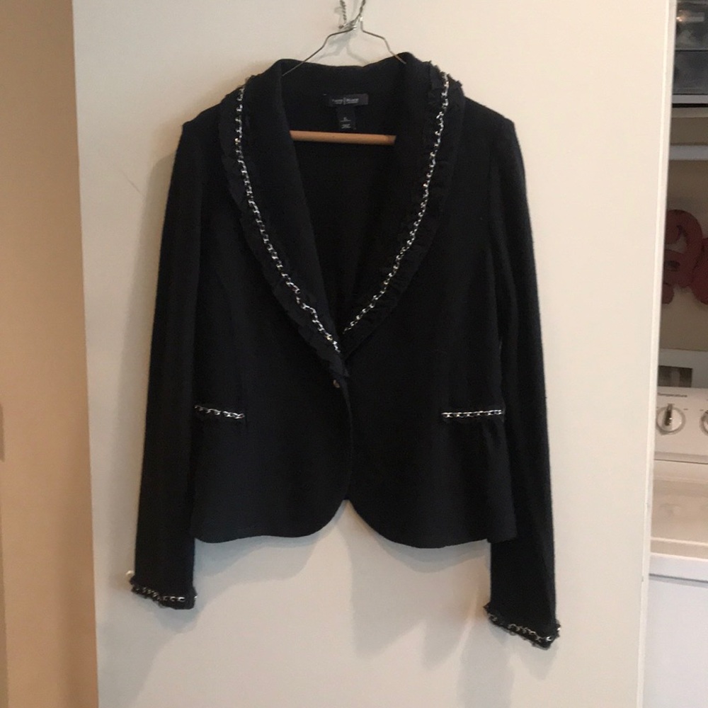 Black and silver blazer